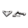 Tarnish Resistant 304 Stainless Steel Triangle Huggie Hoop Earrings STAS-H156-02B-P-2