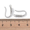 Brass Micro Pave Cubic Zirconia Earring Hooks KK-U008-11P-3