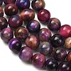 Natural Tiger Eye Beads Strands G-F591-18-8mm-10-10