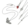 5Pcs 5 Styles Gothic 304 Stainless Steel Cable Chain Necklaces NJEW-JN04983-1