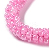 Crochet Glass Beads Braided Stretch Bracelet BJEW-K232-01R-2