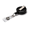 Flat Round ABS Plastic Badge Reel AJEW-I053-37K-3