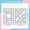 Carbon Steel Cutting Dies Stencils DIY-WH0309-1478-6