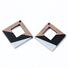 Resin & Walnut Wood Pendants RESI-N025-006A-B03-2