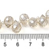 Electroplate Glass Beads Strands EGLA-D030-17O-4