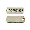 Tibetan Style Alloy Rectangle Pendants TIBEP-Q043-052-RS-1