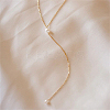201 Stainless Steel Cable Chains Lariat Necklace LS-PE9205-1-3