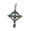 Dyed Synthetic Malachite Pendants STAS-R140-05AS-02-1