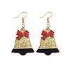 Christmas Iron Acrylic Dangle Earrings FS-WG00170-08-1