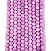 Ombre Effect Dyed Electroplate Opaque Glass Beads Strands EGLA-Q130-01A-14-2