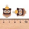 Thanksgiving Day Theme Alloy Enamel Pendants ENAM-T020-35D-3
