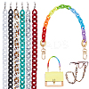   7Pcs 7 Colors Acrylic Chain Purse Bag Handle & Eyeglasses Chains AJEW-PH0001-57-1