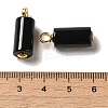 Natural Black Onyx(Dyed & Heated) Pendants FIND-C046-18B-G-3