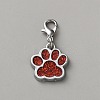 Zinc Alloy Enamel Glitter Powder Pendant Decoration HJEW-WH0001-14P-13-1