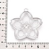 Spray Painted Alloy Big Pendants PALLOY-T092-81G-3