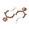 Glass Dangle Earrings EJEW-JE05985-4