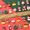 48Pcs 12 Styles Christmas Theme Opaque Resin Pendants RESI-FS0001-73-5