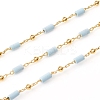 Handmade Natural Turquoise Beaded Chains CHC-E021-01F-4