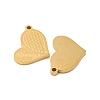 Ion Plating(IP) 304 Stainless Steel Pendants STAS-S135-05G-2