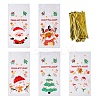 Christmas Theme Self-adhesive Plastic Bakeware Bag ABAG-F006-03-2