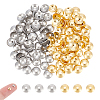 160Pcs 2 Colors 304 Stainless Steel Bead Caps STAS-UN0061-26-1