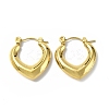 Ion Plating(IP) 304 Stainless Steel Hollow Teardrop Hoop Earrings for Women STAS-B034-14G-1
