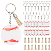 DIY Sports Ball Acrylic Pendant Keychain Making Kits DIY-SP0001-44A-1