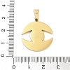 304 Stainless Steel Charms STAS-M341-01G-08-3