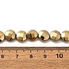 Electroplated Synthetic Non-magnetic Hematite Beads Strands G-L368-15B-02-4