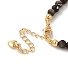 4mm Round Natural Silver Obsidian Beaded Bracelets BJEW-P318-03G-07-3