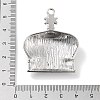 Alloy Rhinestone Pendants ALRI-S001-11P-3