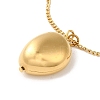 Stainless Steel Nuggets Pendant Necklace NJEW-D054-04G-2