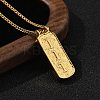 304 Stainless Steel Rectangle Number Pendant Necklaces NJEW-D300-01G-01-1