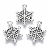 Tibetan Style Alloy Pendants TIBE-N010-22AS-RS-1