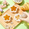 3 Pcs 3 Styles Flower Silicone Molds ST-CJ0043-018-5