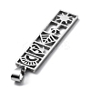 Non-Tarnish 304 Stainless Steel Pendants STAS-D036-14A-P-2