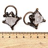 Natural Quartz Crystal Merkaba Star Pendants G-C144-02R-06-3