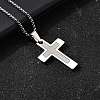 304 Stainless Steel Pendant Necklaces NJEW-P329-03A-P-2