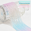 20 Strands Transparent Gradient Color Glass Beads Strands GLAA-GA0001-79B-4