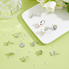 Brass Stud Earring Findings KK-BC0015-73-4