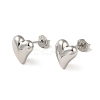 Anti-Tarnish 925 Sterling Silver Stud Earrings for Women EJEW-E307-11P-1