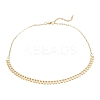 PVD Vacuum Plating 304 Stainless Steel Flat Round Pendant Necklaces X-NJEW-M187-02G-1