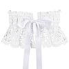 Polyester Bowknot Wide Elastic Corset Belts AJEW-WH0248-31A-1