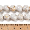 Assembled Synthetic Stone and Trochus Shell Beads Strands G-B128-08D-01-4