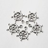 Tibetan Style Alloy Rudder Helm Pendants TIBEP-O009-08-2