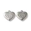 304 Stainless Steel Pendants STAS-I330-026P-1
