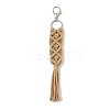 Handmade Macrame Nylon Thread Pendant Decorations HJEW-P019-05P-06-1
