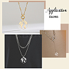 18Pcs 3 Colors 201 Stainless Steel Pendants STAS-DC0003-05-4