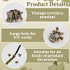 4Pcs Outdoor EDC Tool Brass Parachute Rope European Beads FIND-FG0003-74AG-4