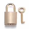 Rectangle Alloy Padlock Mini Lock with Key PALLOY-H191-02G-1
